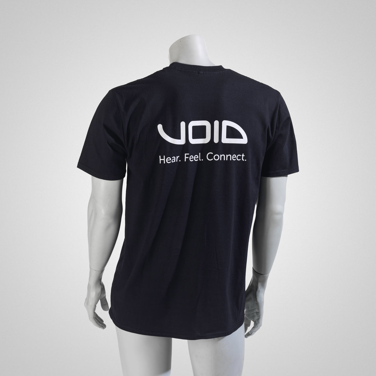 Void Acoustics Hear. Feel. Connect. T-Shirt - Black (ex vat)